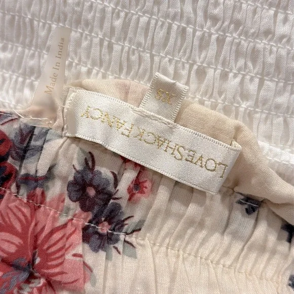 LoveShackFancy Floral Ruffle Mini Skirt XS - Picture 7 of 10